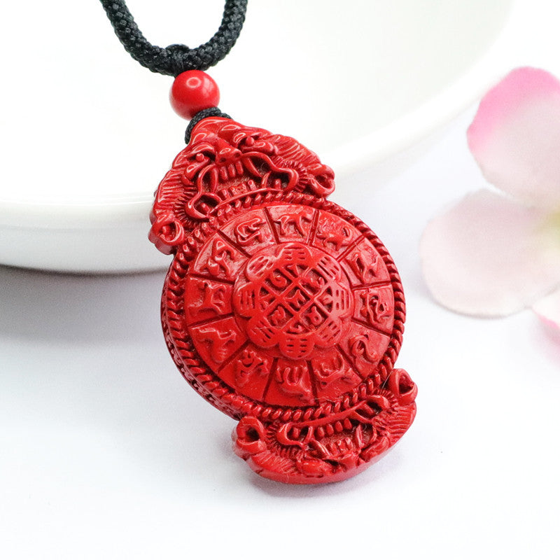 Red Sand Cinnabar Nine Palace Bagua Charm