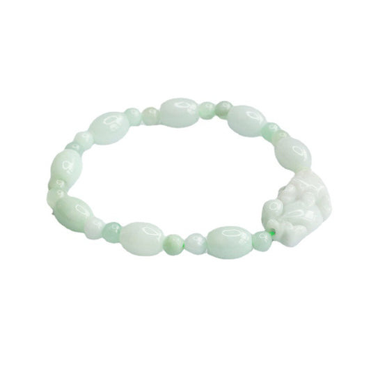 Fortune's Favor Sterling Silver Jade Bracelet