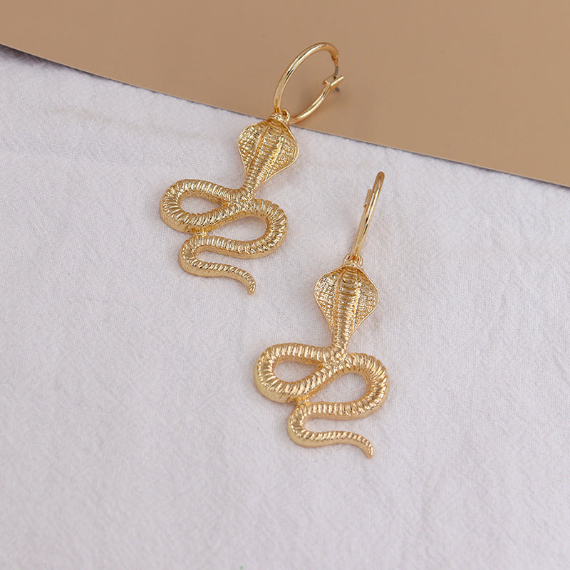 Exaggerated Snake Earrings - Vienna Verve Collection - Fashion Enthusiast's Choice