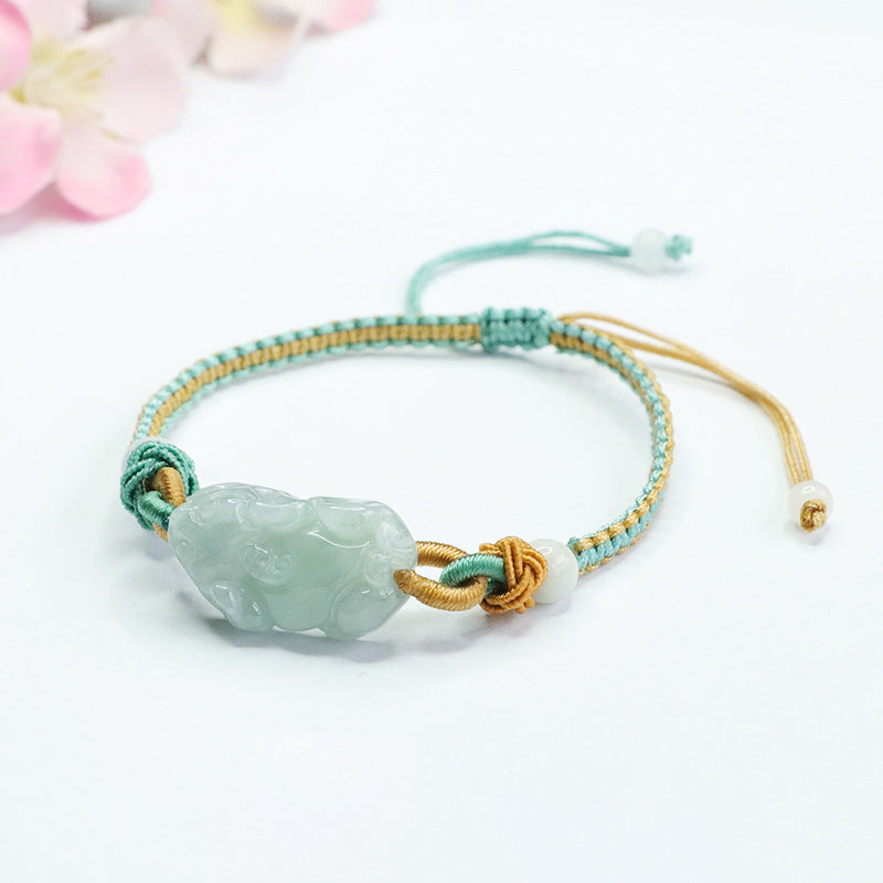 Myanmar Jade Stone Pixiu Bracelet