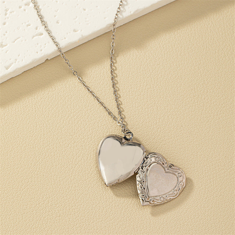 Heartfelt Metal Photo Box Pendant Necklace - Vienna Verve Collection