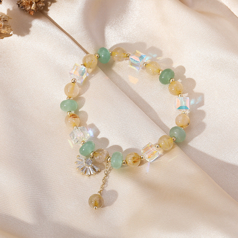 Charming Crystal Bracelet - Sterling Silver with Crystal Gems