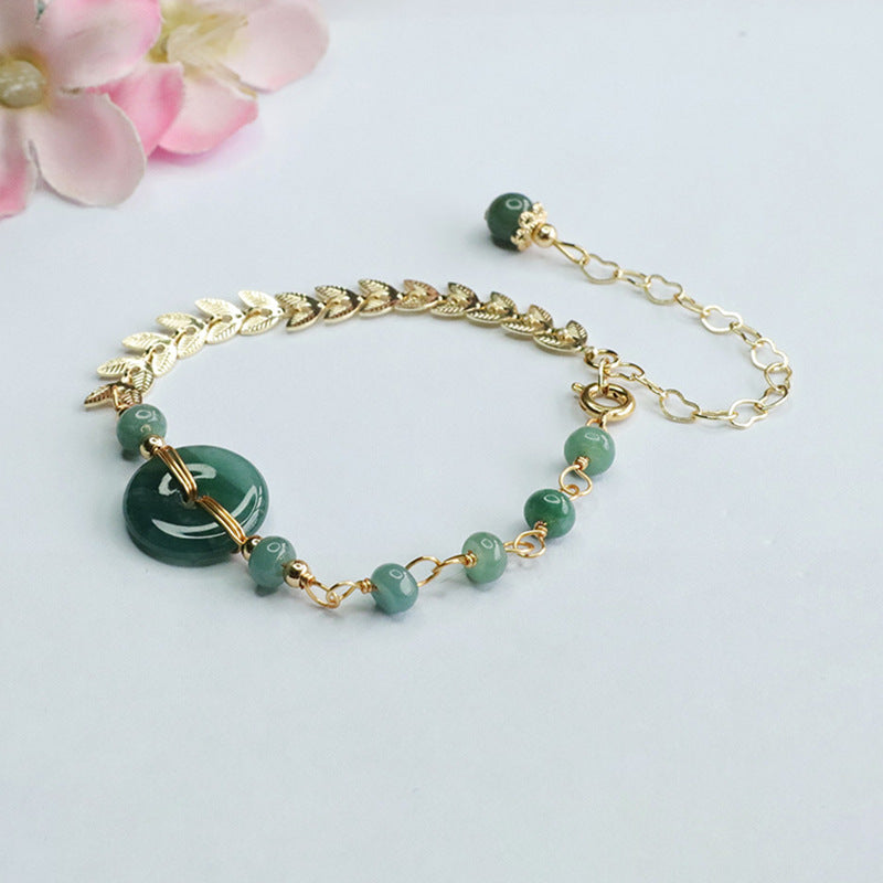 Fortune's Favor Sterling Silver Jade Bracelet