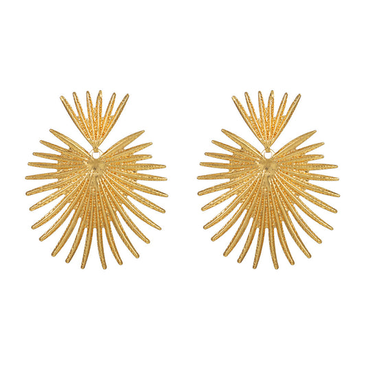 Trendy Fan Tassel Statement Earrings - Vienna Verve Collection by Planderful