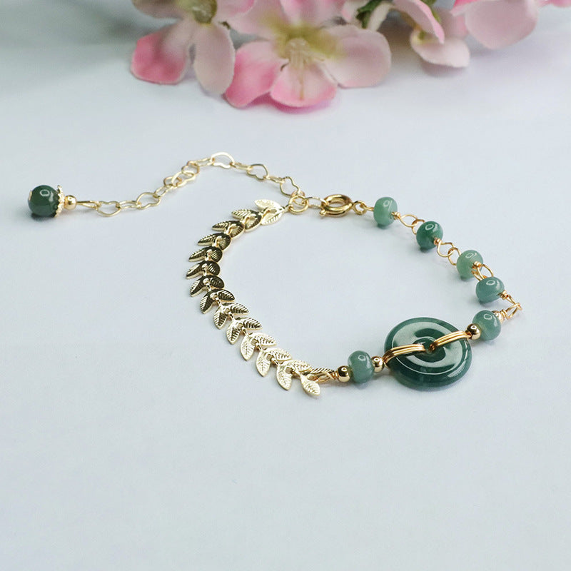 Fortune's Favor Sterling Silver Jade Bracelet