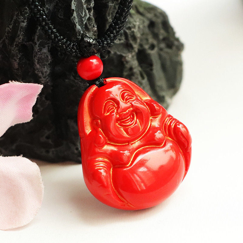 Buddha Pendant - Vermilion Sand Red Sand Serenity Gift