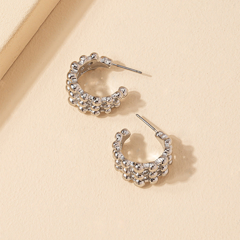 Stylish Bean-shaped Earrings from Vienna Verve Collection