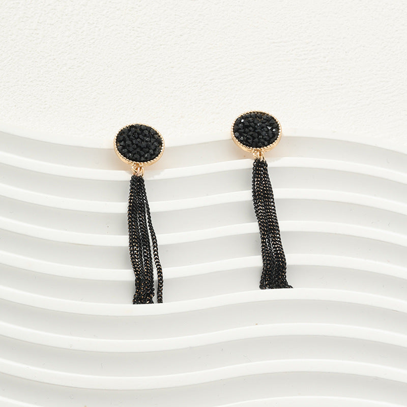 Black Tassel Earrings - Stylish, Classy, and Premium Quality Vienna Verve Design