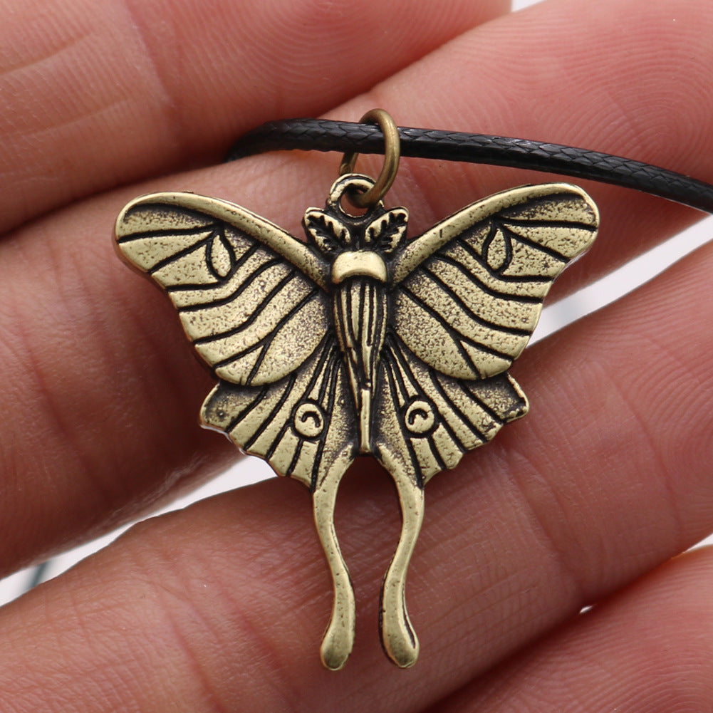 Mini Death Valley Moth Pendant Men's Necklace - Norse Legacy Collection