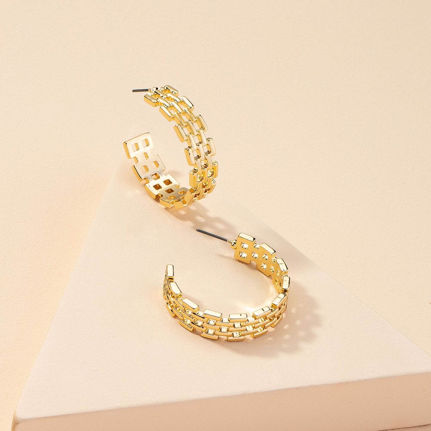 Chic Metal Chain Earrings from Vienna Verve Collection