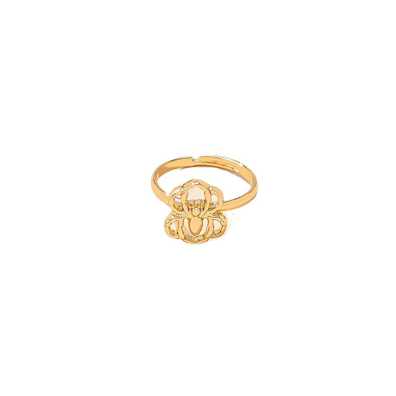 Spider Open Ring - Trendy Alloy Accessory for Fashion-Forward Women