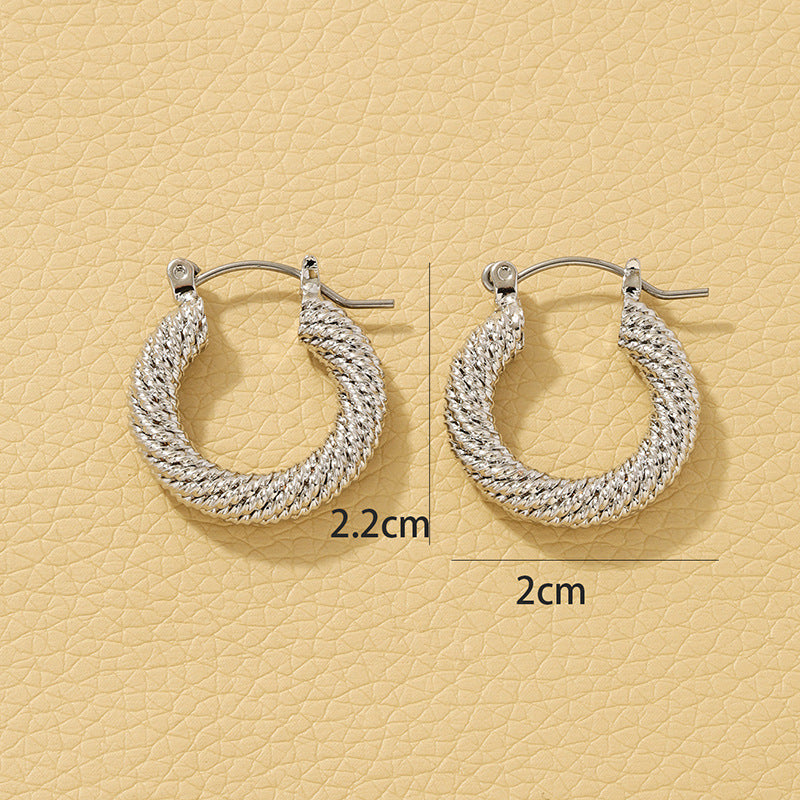 Luxury Vienna Verve Metal Earrings - Wholesale Opportunity