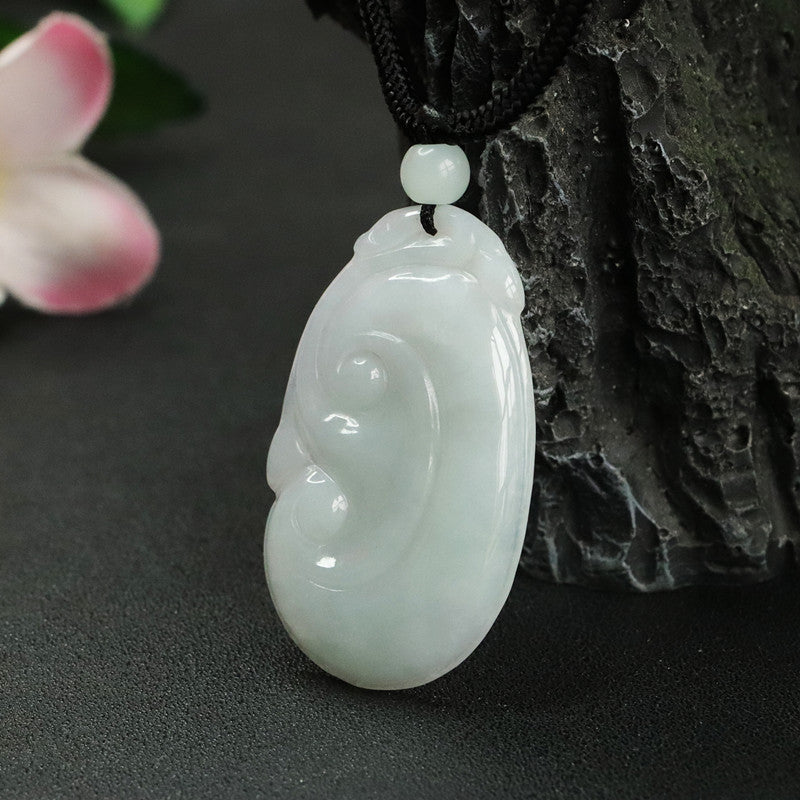 Fortune's Favor Sterling Silver Jade Pendant