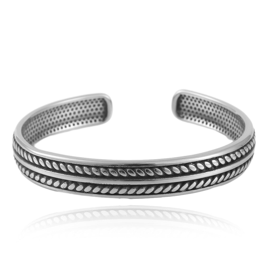 Titanium Steel Woven Bracelet for Men - Modern Elegance Meets Fashion Trends