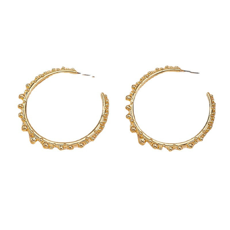 Exaggerated Gold Earrings - Vienna Verve Collection by Planderful