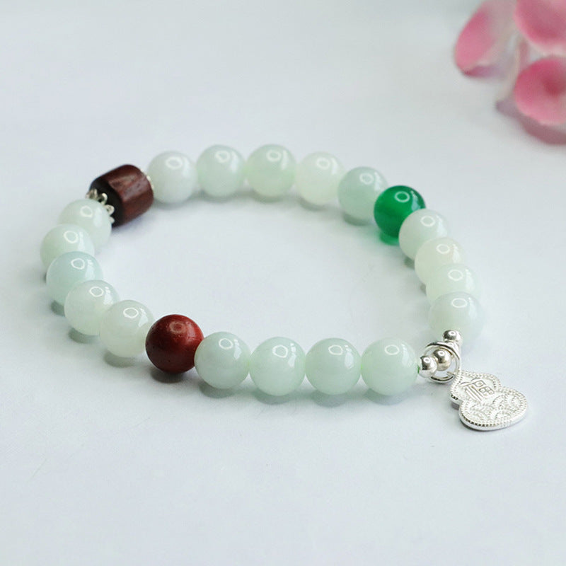 Fortune's Favor Sterling Silver Jade Bracelet