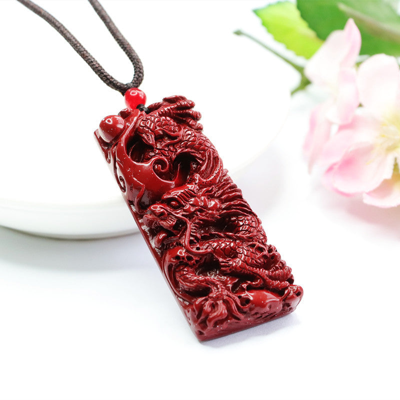 Fiery Dragon Jewel Pendant: Vibrant Sand Pendant Jewelry