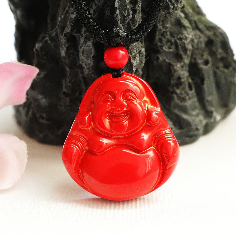 Buddha Pendant - Vermilion Sand Red Sand Serenity Gift