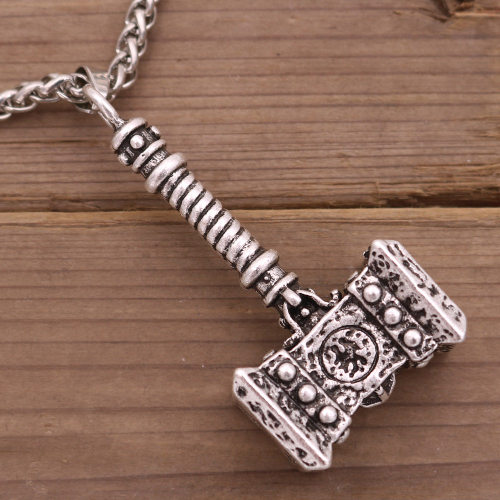 Viking Thor's Hammer Necklace - Norse Legacy Collection