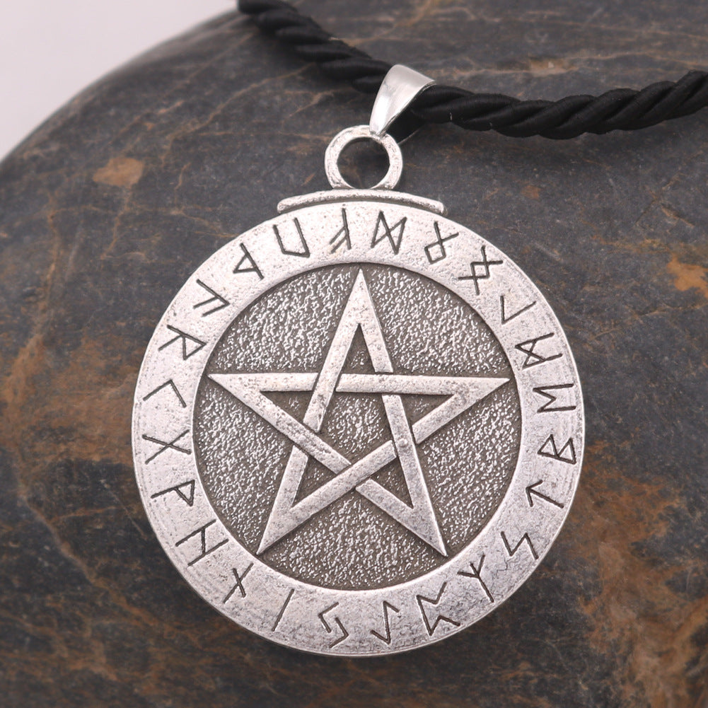 Mystical Rune Pendant Necklace for Men - Norse Legacy Collection