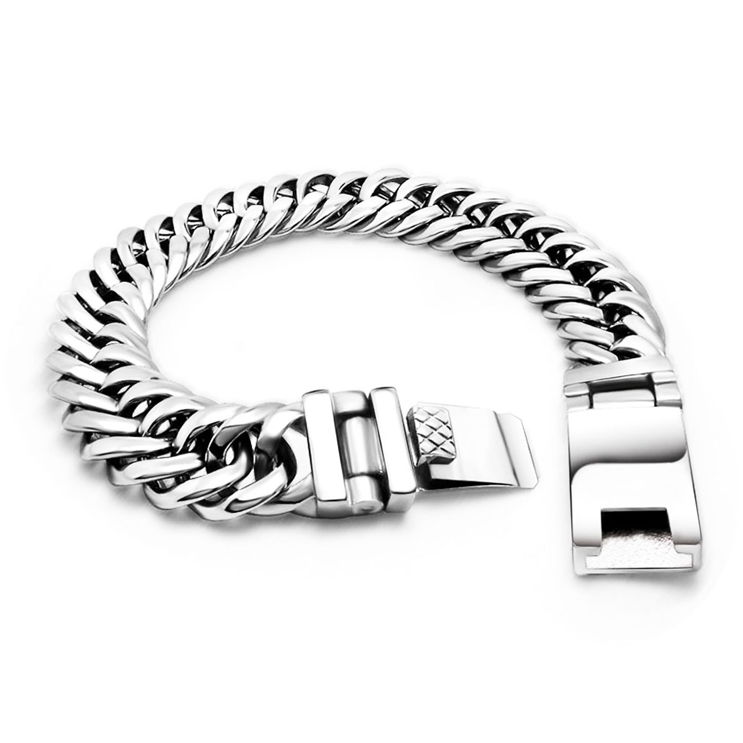 Stainless Steel Casting Bracelet for Men - Stylish Accessory with Rugged Charm