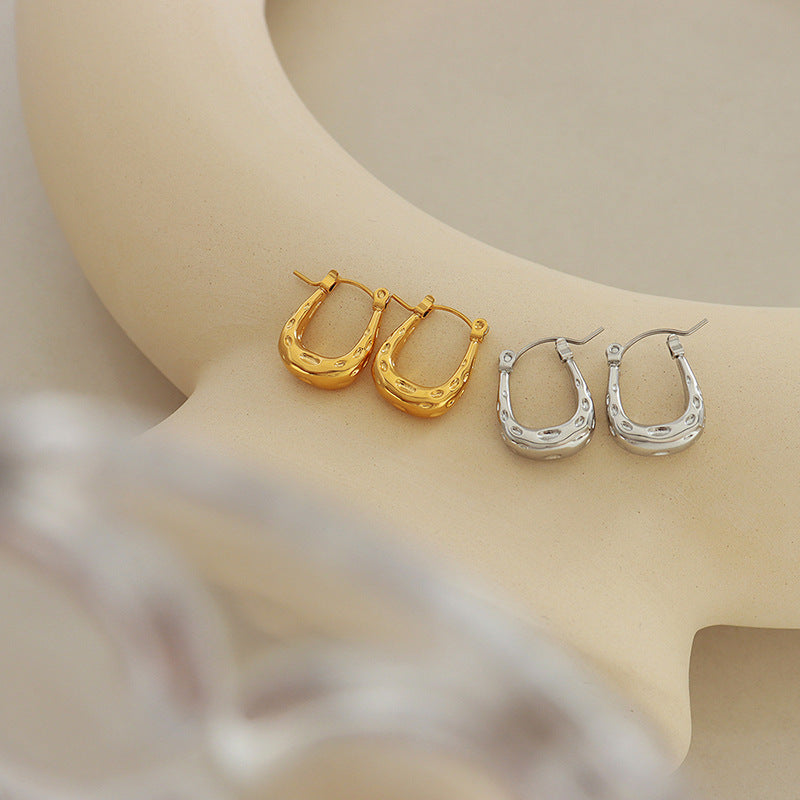 U-Shaped Niche Earrings with Personalized Ear Buckles