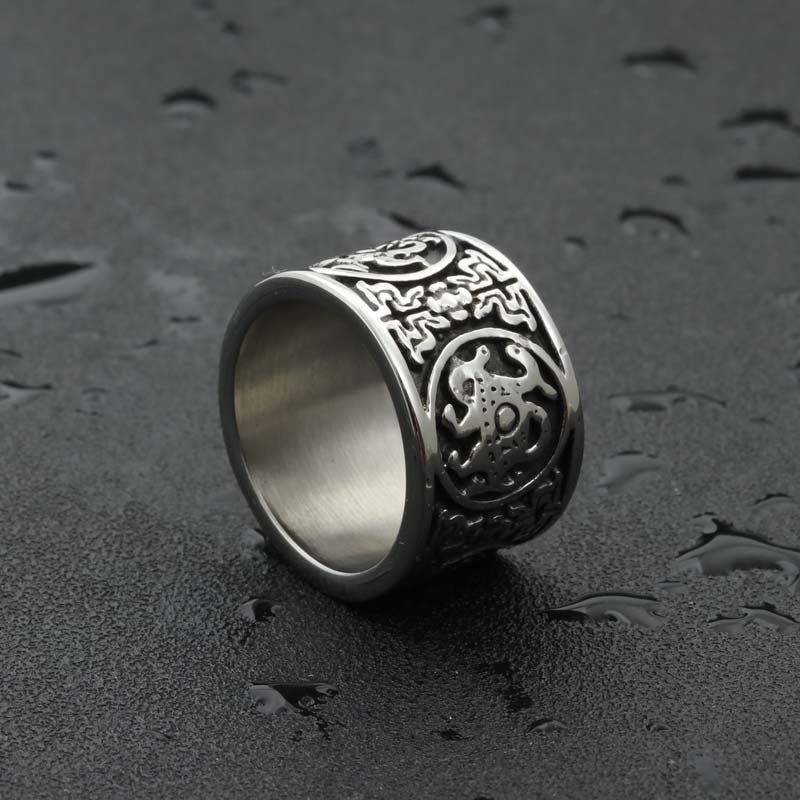 Titanium Steel Beast Ring for Men - Retro Punk Style Jewelry Direct from Manufacturer