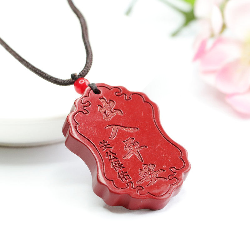 Vermilion Sand Guanyu Pendant: Purple Gold Sand Sterling Silver Pendant Jewelry