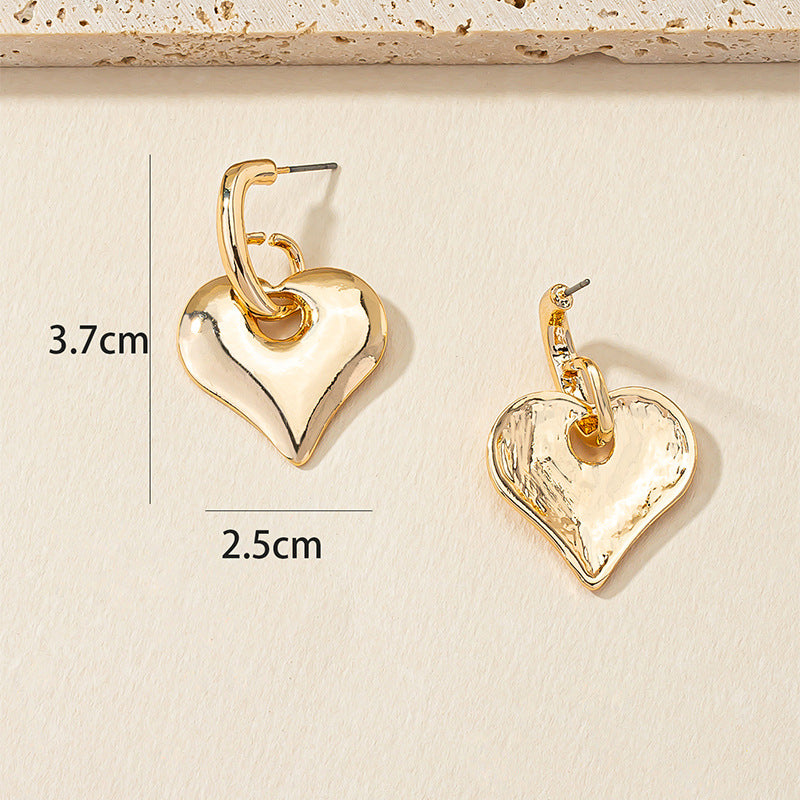 Three-Dimensional Love Earrings - Vienna Verve Collection