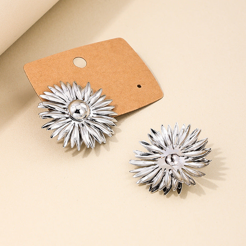 Sunflower Retro Earrings - Vienna Verve Collection