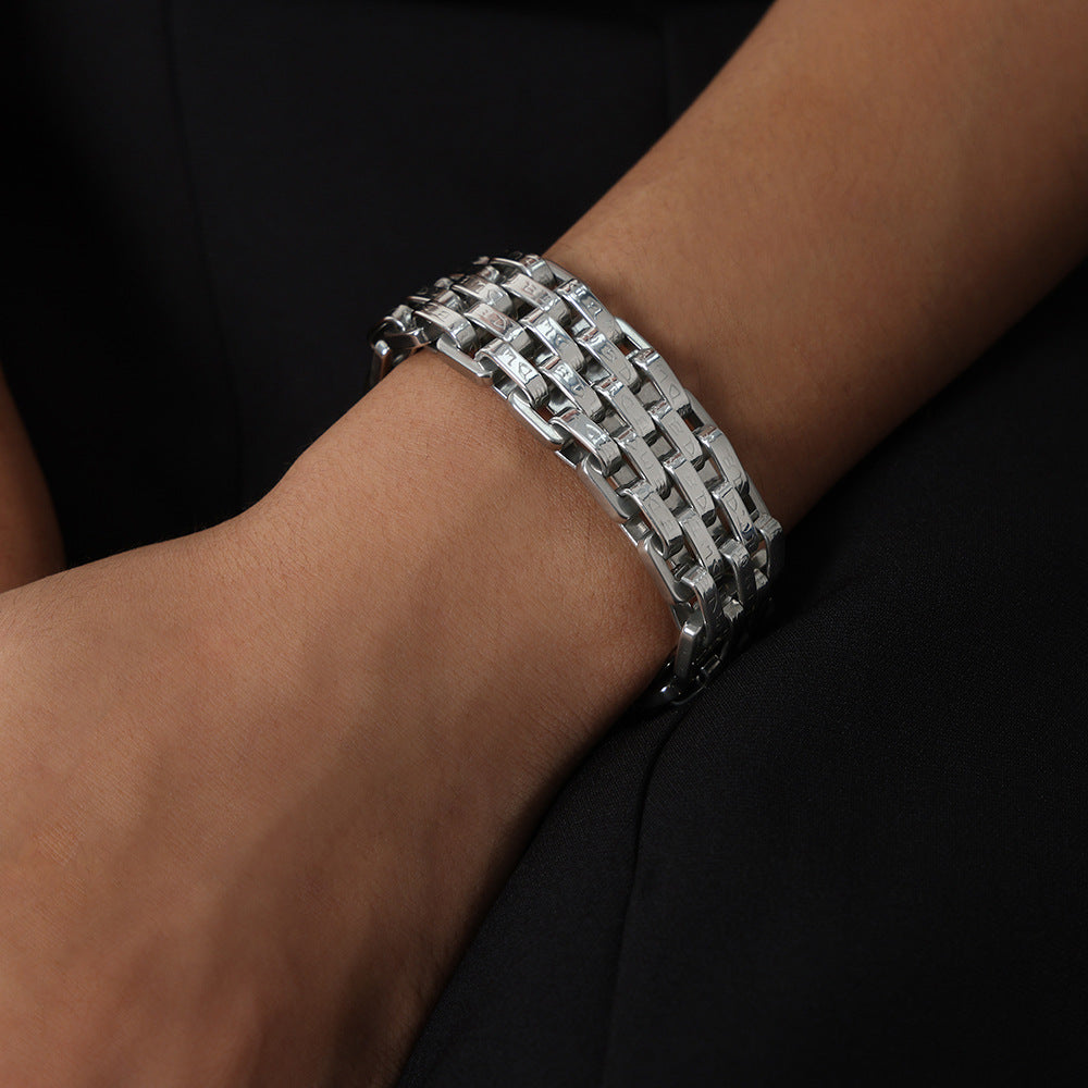 Exaggerated Fashion Titanium Steel Bracelet for Women - Everyday Genie Collection