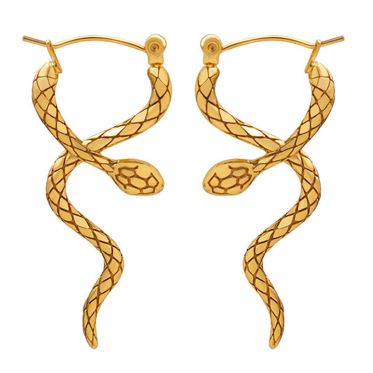 Smart Serpent Earrings with Cold Wind High Cold Temperament