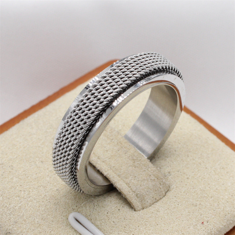 Men's Titanium Steel Ring - Simple and Elegant Cold Style