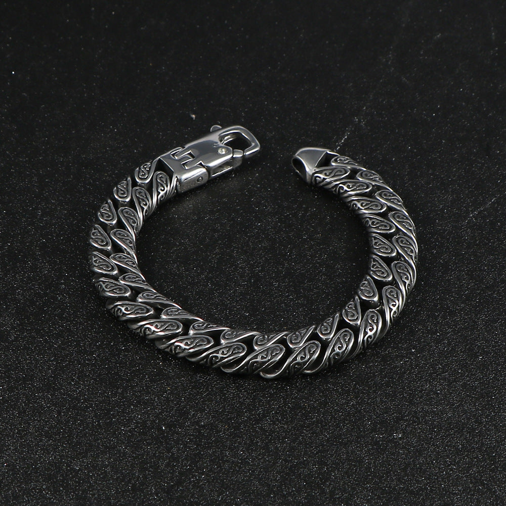 Punk Snake Design Titanium Steel Bracelet - Stylish Men's Fashion Statement