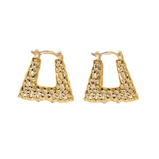 Geometric Metal Statement Earrings - Vienna Verve Collection