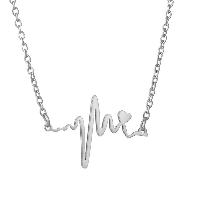 European and American Fashionable Titanium Steel Love Necklace