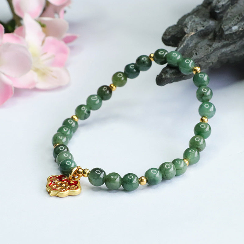 Green Jade Ruyi Abacus Bracelets