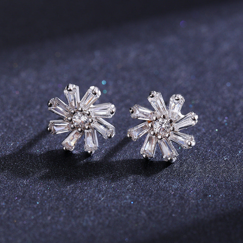 Everyday Genie Sterling Silver Zircon Earrings for Women