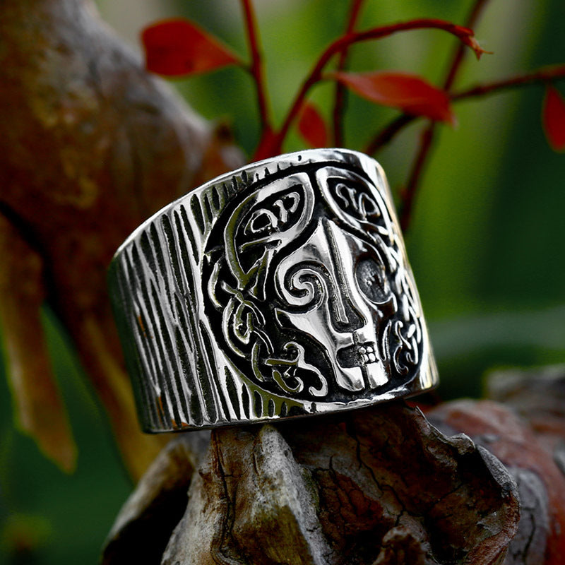 Nordic Viking Celtic Knot Stainless Steel Ring for Men - Titanium Steel Wholesale