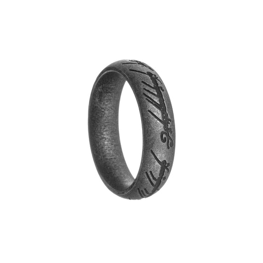 Regal Titanium Steel Men's Ring with Old Craftsmanship - Size 6-13