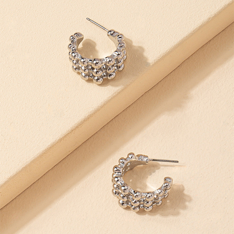 Stylish Bean-shaped Earrings from Vienna Verve Collection