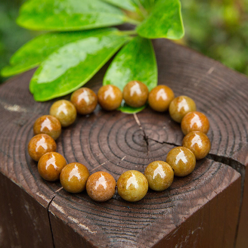 Fortune's Favor Red Jade Bracelet with Sterling Silver Needle