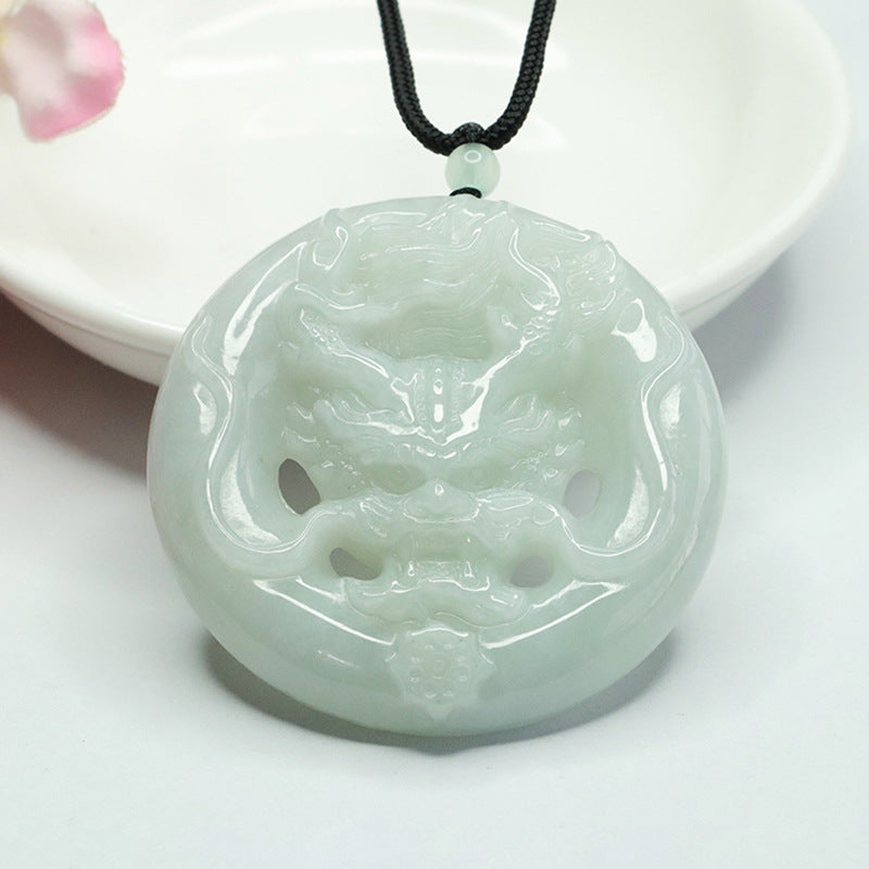 Jade Dragon Head Pendant from Fortune's Favor Collection