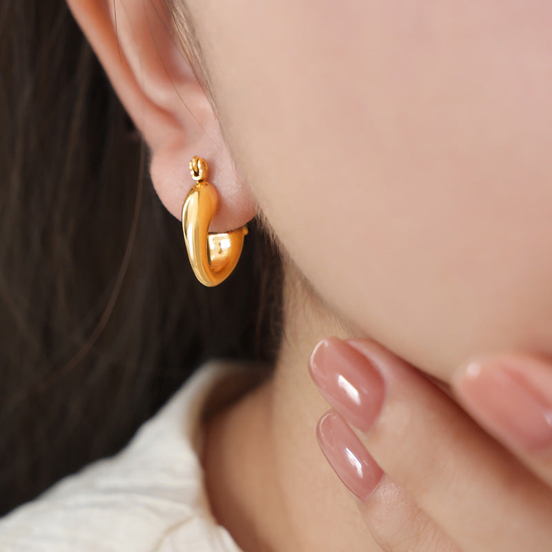 Golden Geometry Earrings - Everyday Genie Collection by Planderful