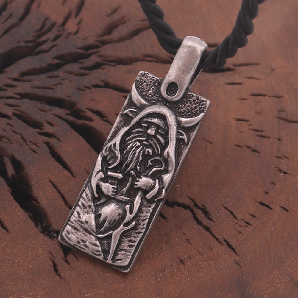 European and American Viking Jewelry Norse Legacy Odin Pendant Necklace