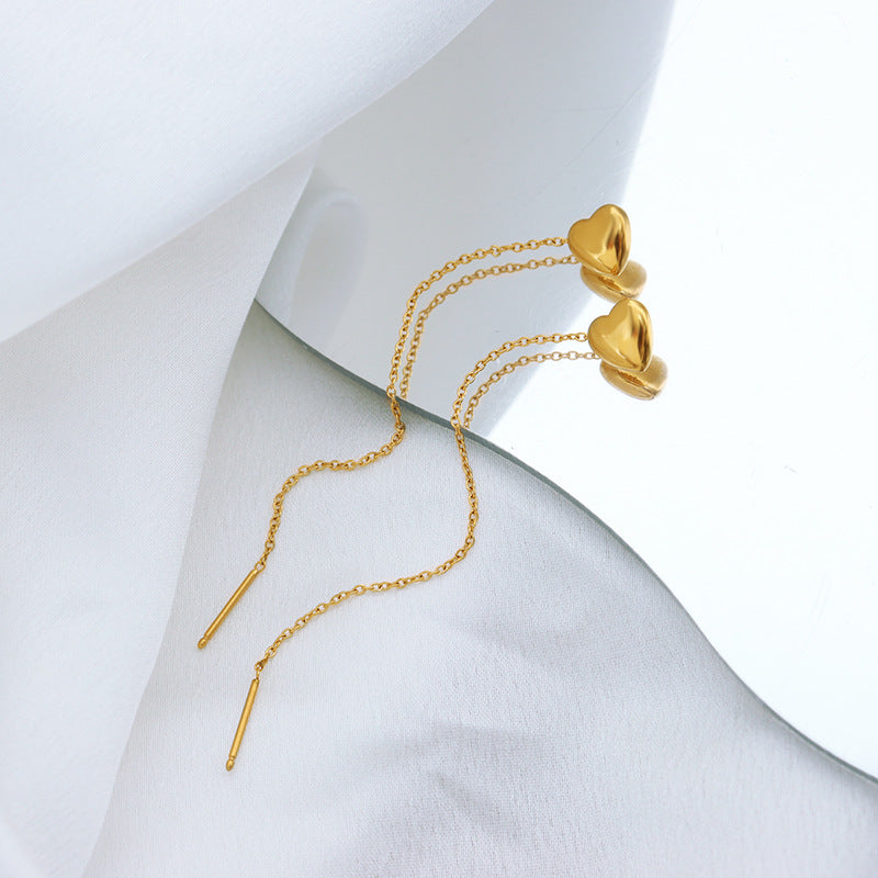 Elegant Personalized Tassel Earrings - Hypoallergenic 18K Gold Plated