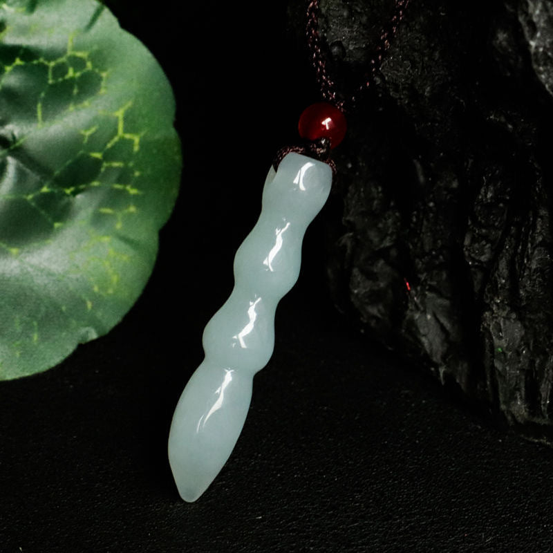 A-grade Jade Pendant Needle Jewelry from Myanmar