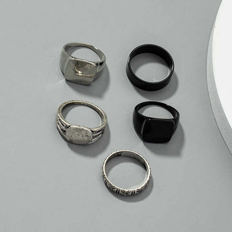 Retro Men's Ring Set - Vienna Verve Collection