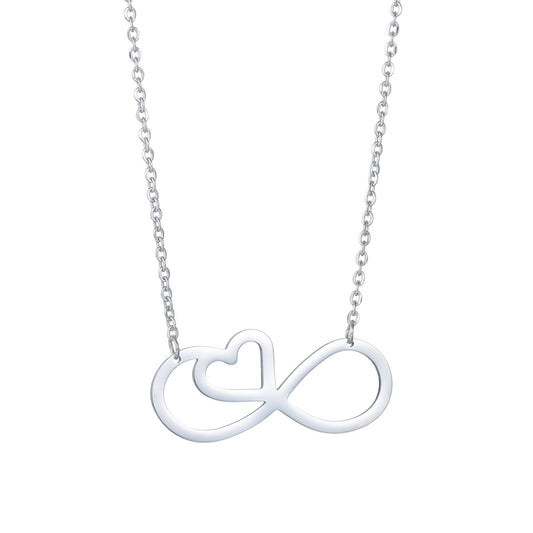 Elegant Geometric Chain Necklace with Bow Detail