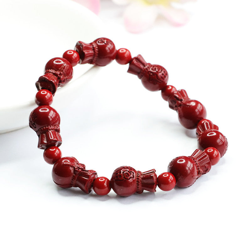 Fortune's Favor Cinnabar Stone Bracelets